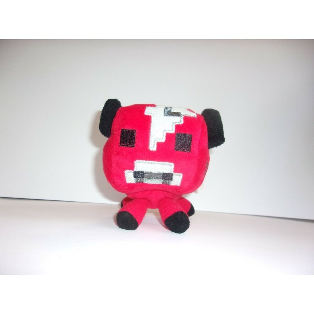 Mojang Minecraft Red Cow Mooshroom 6" Stuffed Animal Plush 2014